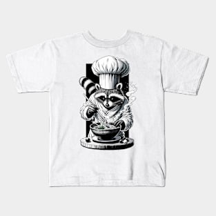 Noodle Artisan Raccoon Kids T-Shirt